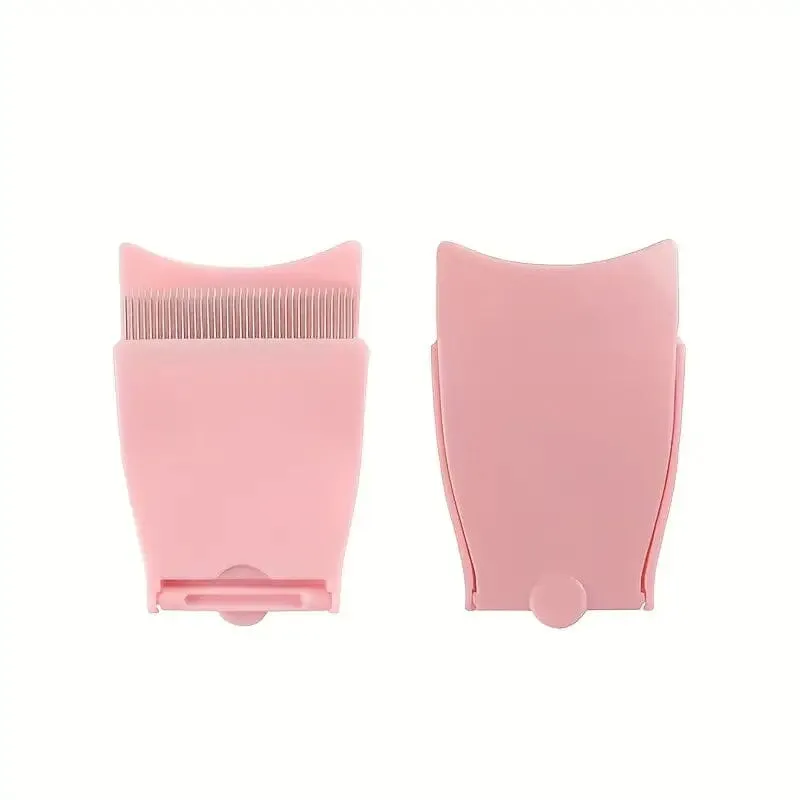 Single Foldable Steel Needle Eyelash Comb