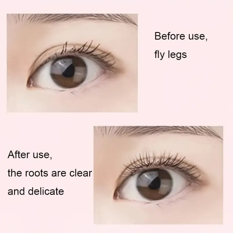 Single Foldable Steel Needle Eyelash Comb