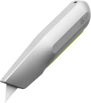 Slice 10493, Squeeze Knife Box Cutter, Ceramic Blade, Finger Friendly, Lasts 11x as Long, Safety Lock Switch, Metal Handle, Auto-Retractable