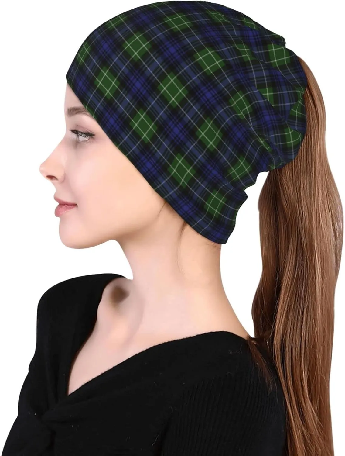 Slouchy Beanie for Men and Women, Multifunctional Beanie hat Multifunctional Scarf Running Beanie Hat