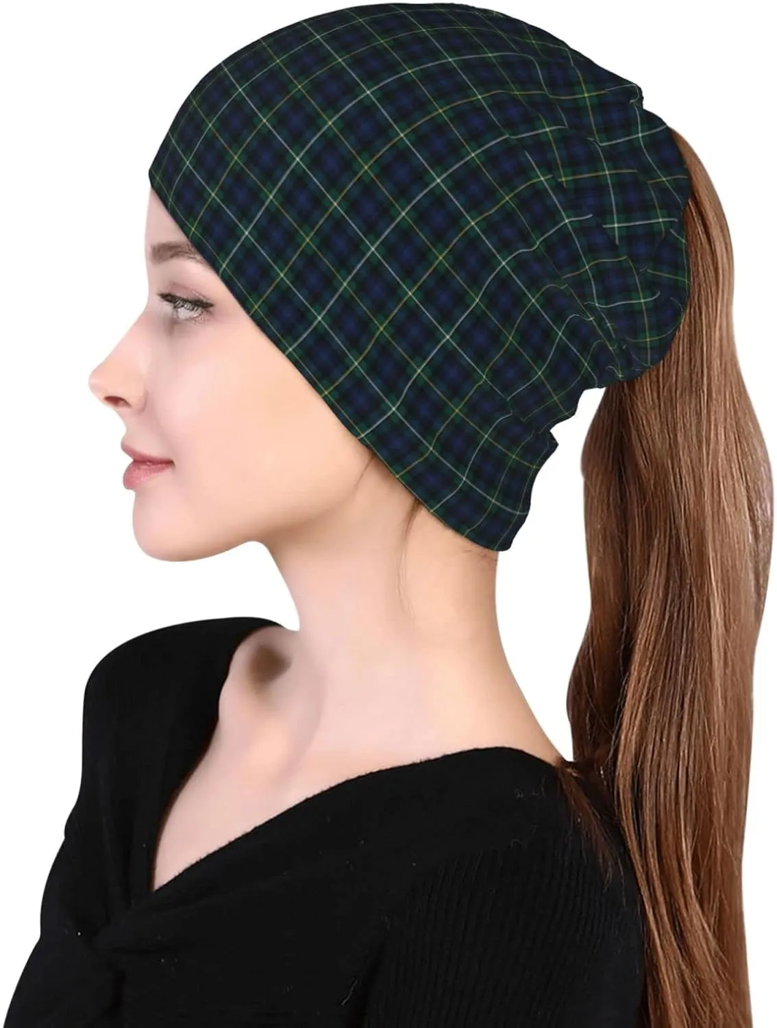 Slouchy Beanie for Men and Women, Multifunctional Beanie hat Multifunctional Scarf Running Beanie Hat