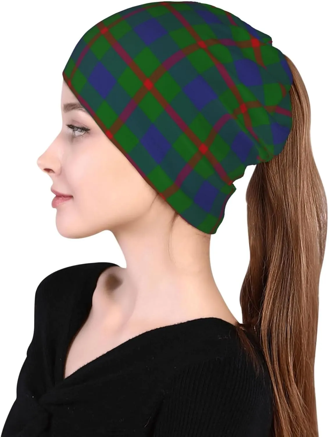 Slouchy Beanie for Men and Women, Multifunctional Beanie hat Multifunctional Scarf Running Beanie Hat