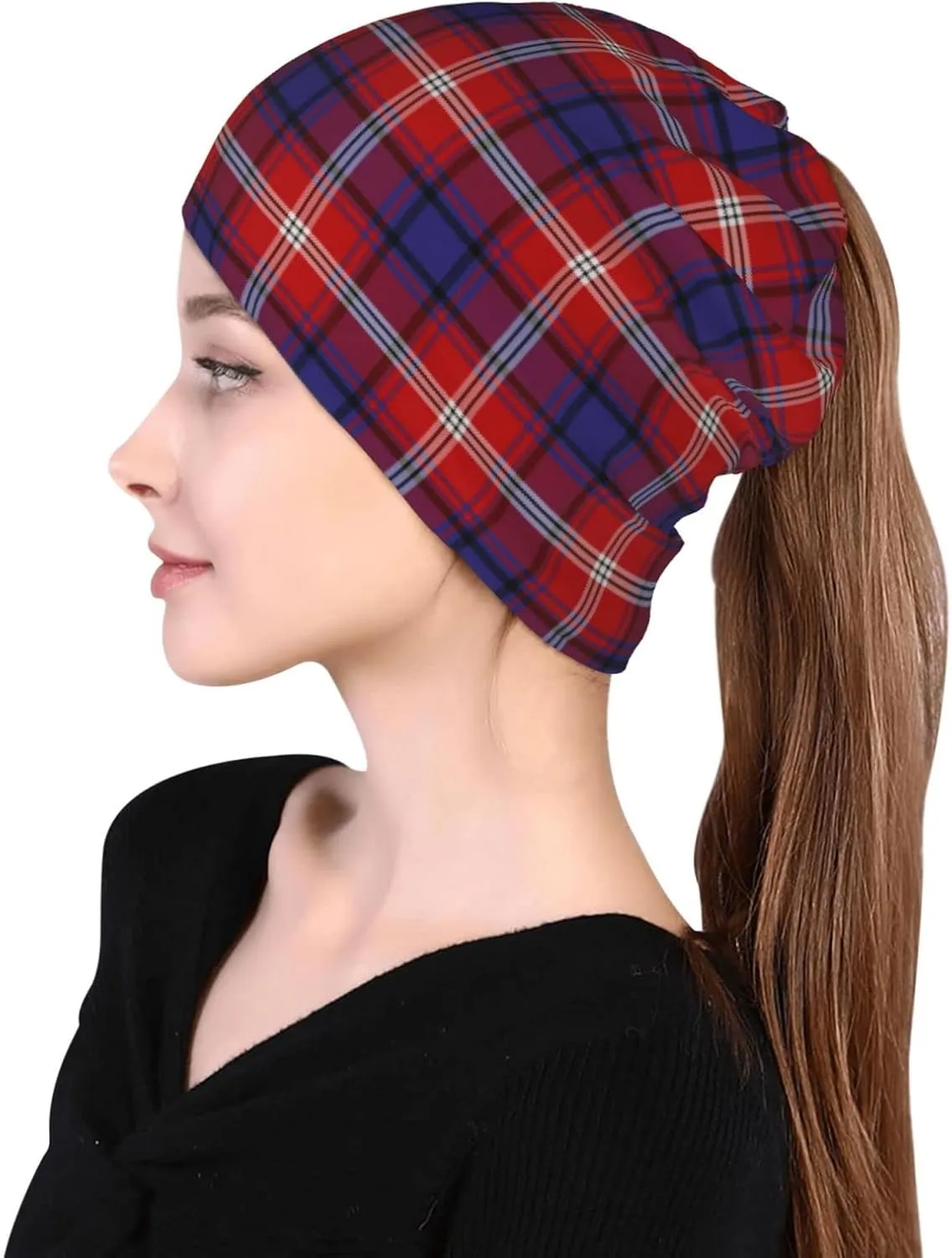 Slouchy Beanie for Men and Women, Multifunctional Beanie hat Multifunctional Scarf Running Beanie Hat