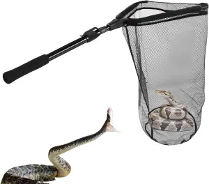 Snake Capture Net with Telescopic Handle, Tools for Handling Snakes and Reptiles Removing and Catching Place Snakes Into The Net Bag