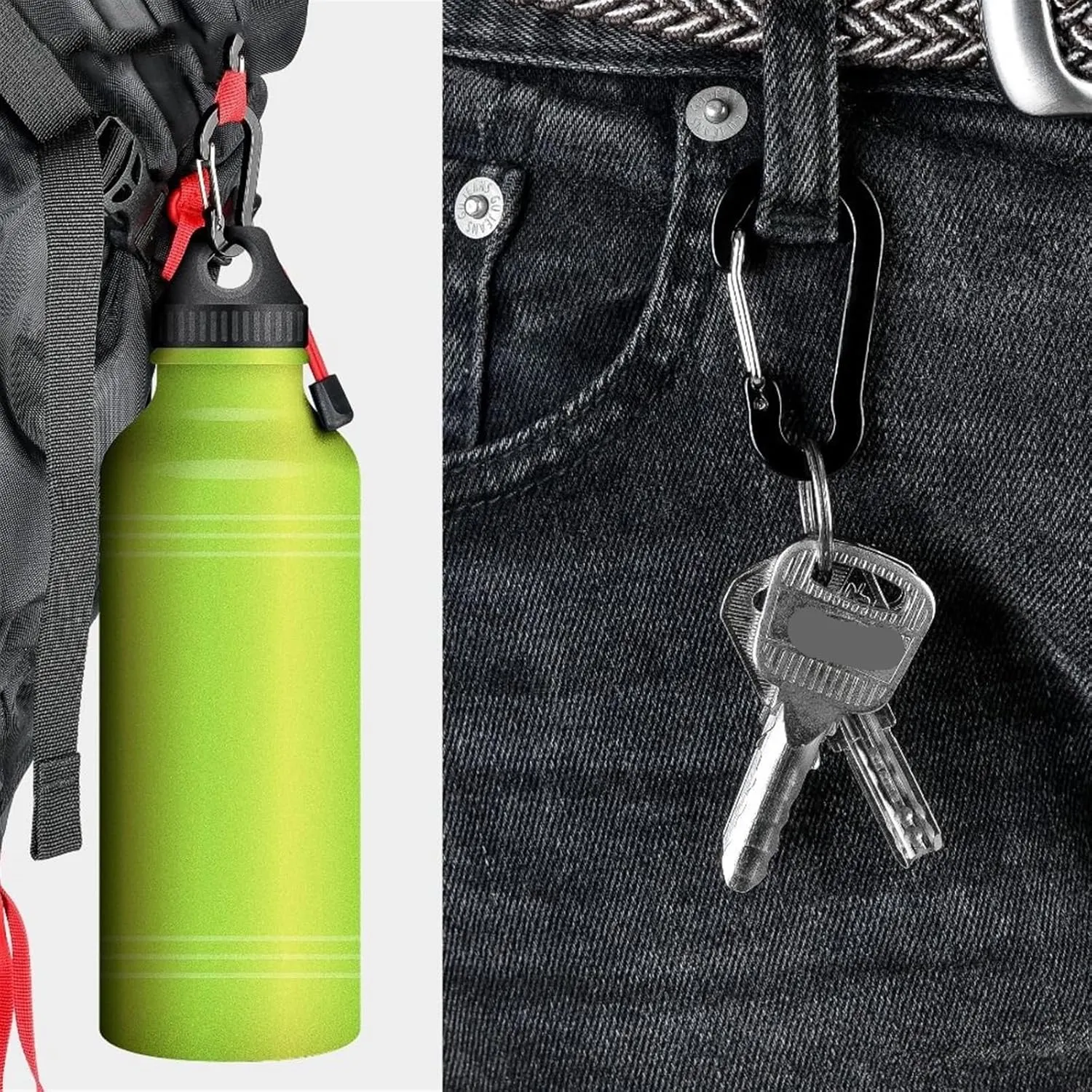 Snap Hooks 5pcs Tools Carabiner Outdoor Backpack Camping Climbing Hook Keychain Lock Buckle Snap Clip