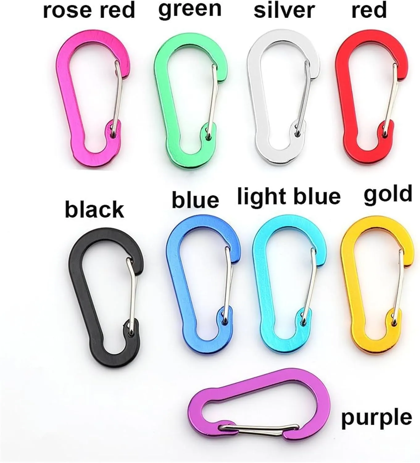 Snap Hooks 5pcs Tools Carabiner Outdoor Backpack Camping Climbing Hook Keychain Lock Buckle Snap Clip