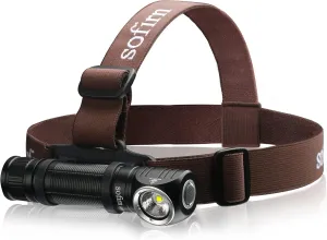 sofirn HS40 Rechargeable Headlamp 2000 Lumens, Super Bright Headlamp Flashlight with 6500k SST40 LED, IPX8 Water Resistance, Magnetic Tail Cap, Small Head Lamps to wear for Adult Camping Hking