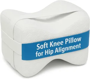 Soft Knee Pillow for Hip Alignment – 100% Memory Foam