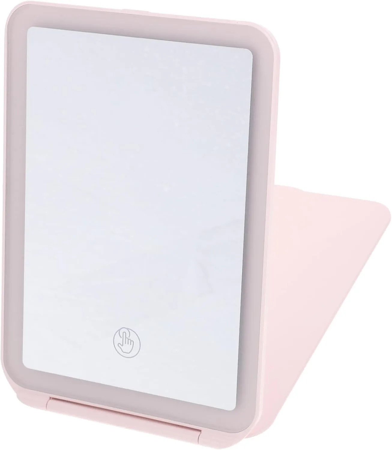 SOIMISS Foldable LED Makeup Mirror with Light Portable Touch Screen Vanity Mirror for Women Compact and Creative Design for Travel and Daily Use with USB Charging