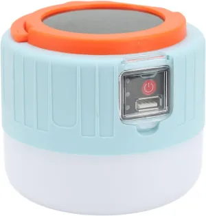 Solar Cam Light with 3 Modes, USB Rechargeable Bright LED Tent Lantern for Outdoor Emergency Use - D (#1) (#2)