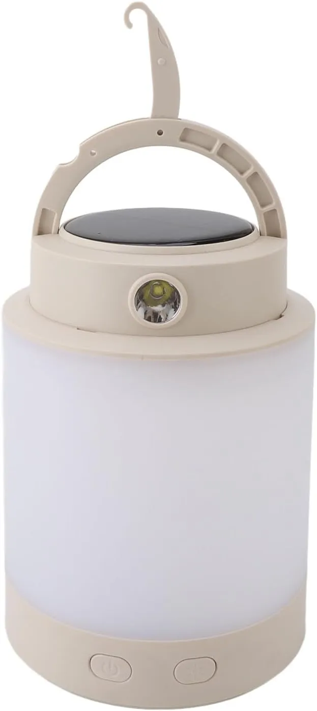 Solar Camping Lantern: Portable Rechargeable Lantern with Xpe High Brightness Lamp and Large Capacity Battery, Long Lasting Use, Emergency Lights for Camping, Hiking, Bedroom