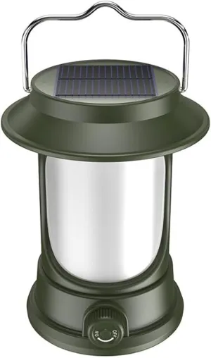 Solar Camping Light Portable LED Tent Lamp able Campsite Lantern Waterproof port Stepless Dimming for Outdoor Camping Hiking Fishing Courtyard
