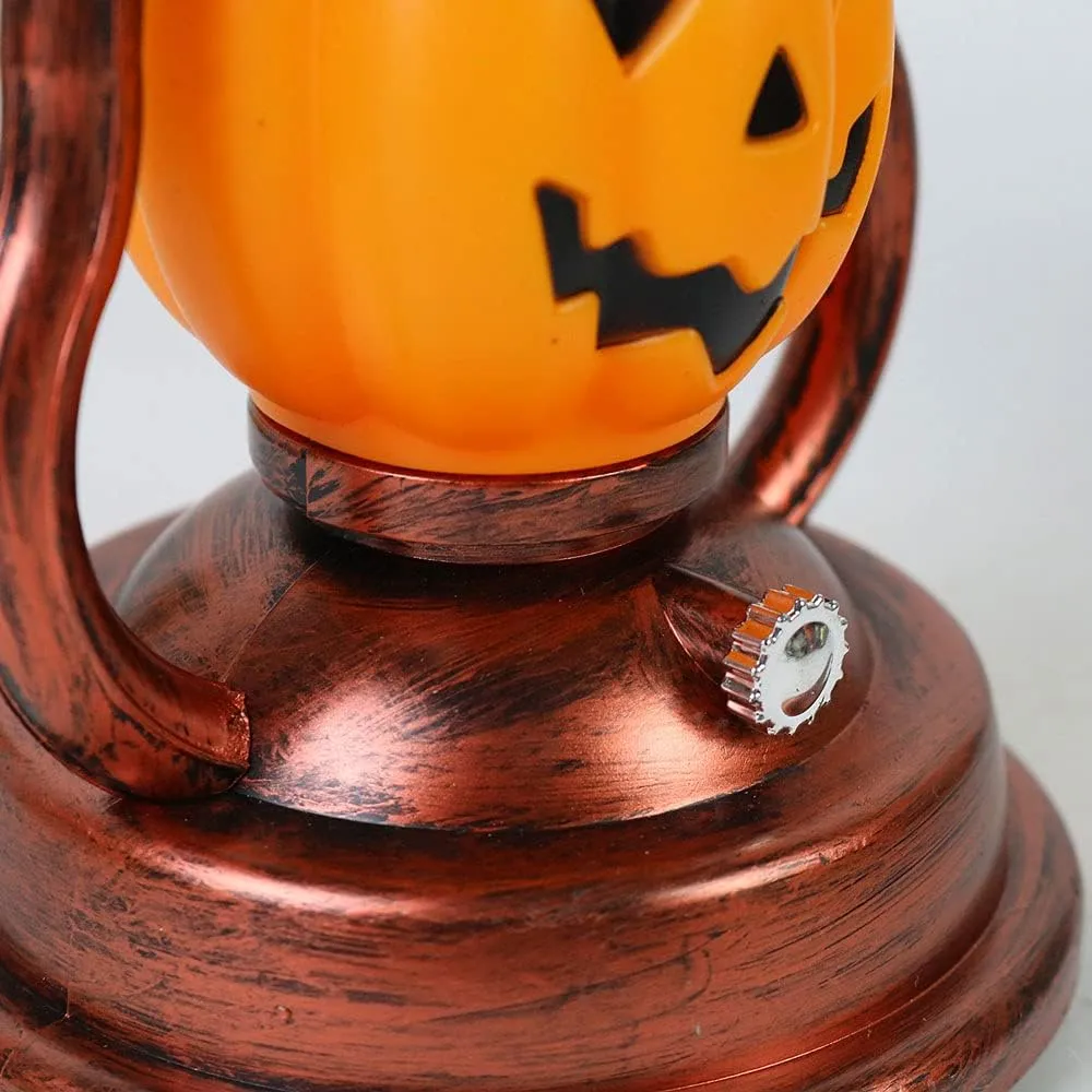 Solar Halloween Light Up Pumpkin Lanterns Decorations Retro Portable Camping Kerosene Lamp Solar Halloween Lantern