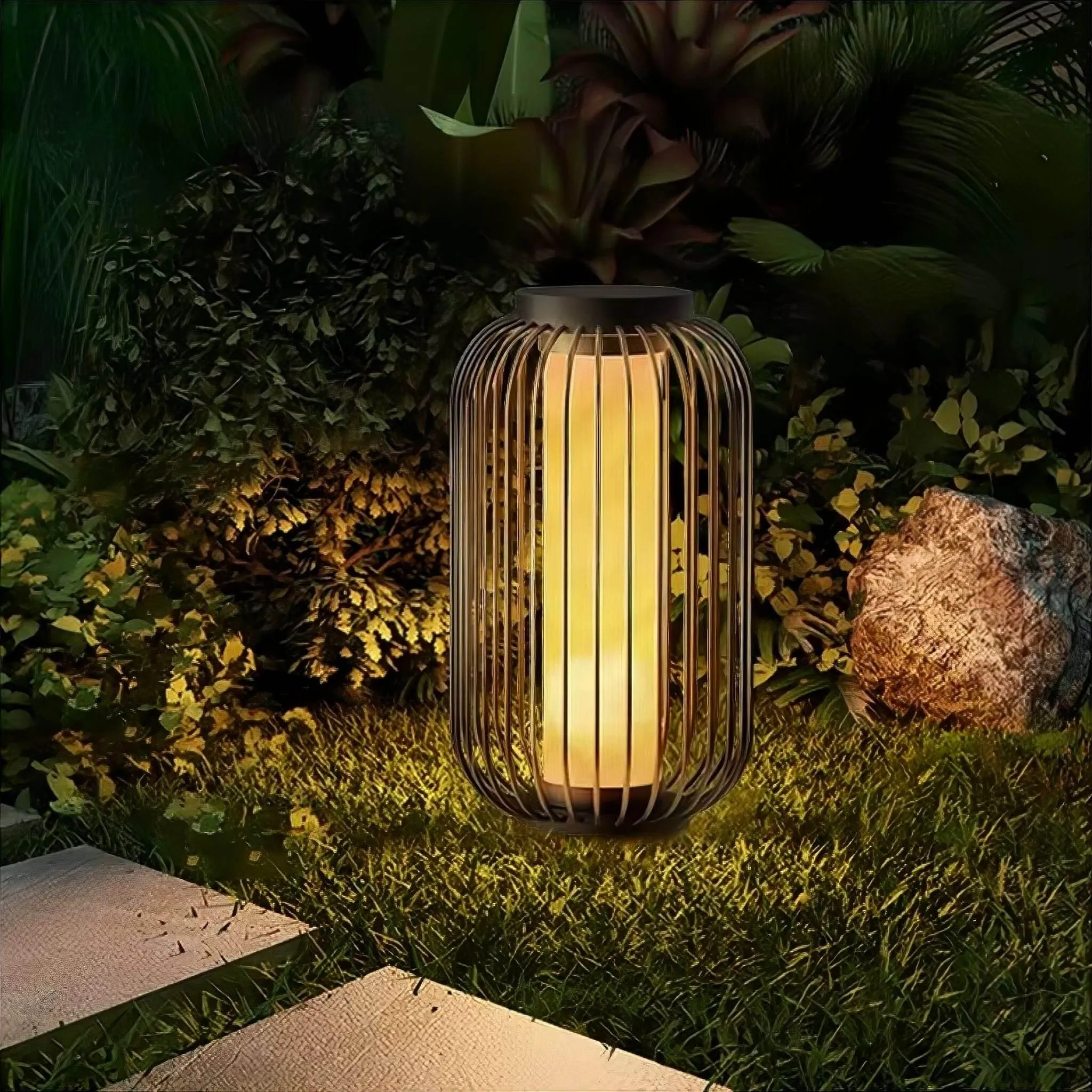 Solar Lantern Birdcage - Decorative Outdoor Lighting