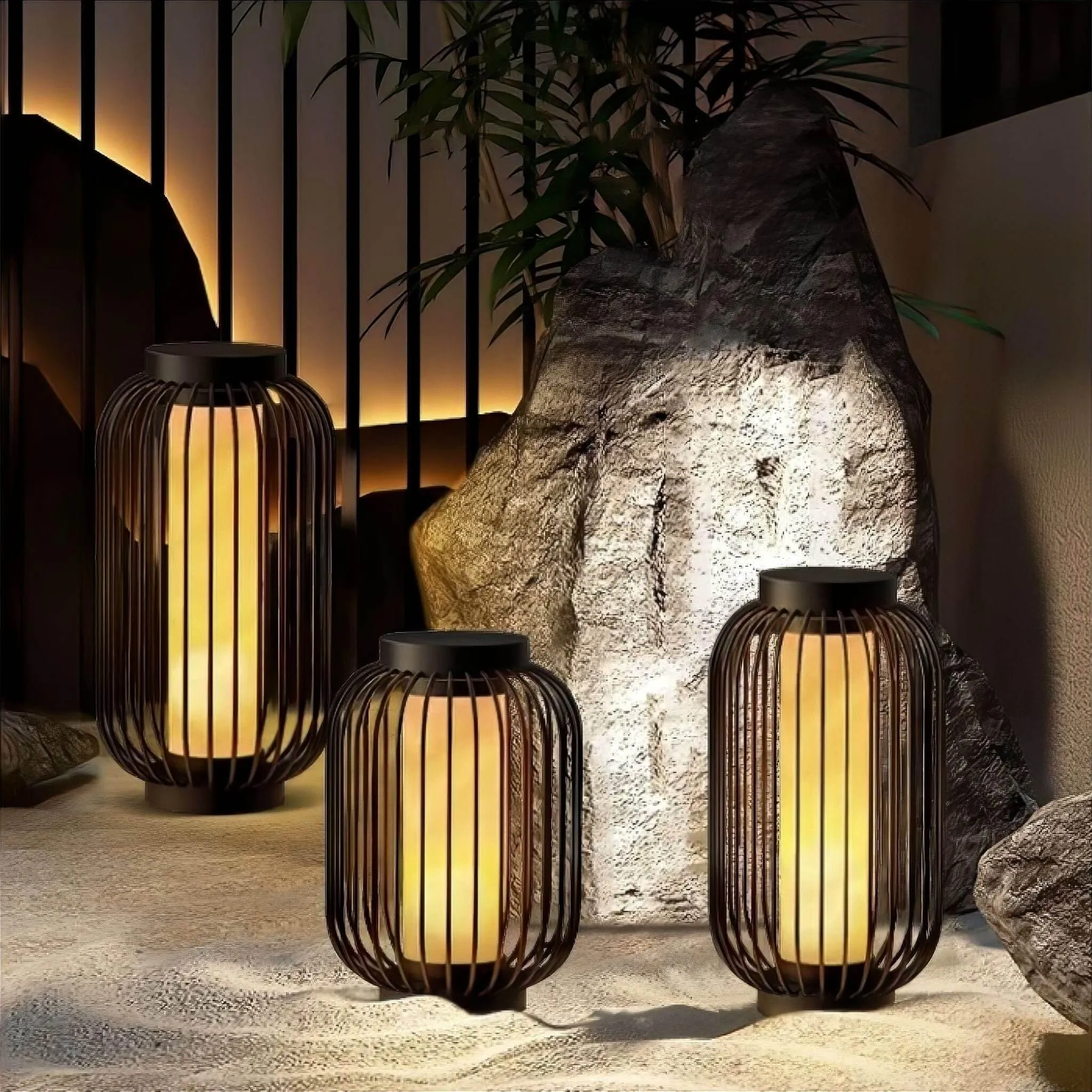 Solar Lantern Birdcage - Decorative Outdoor Lighting