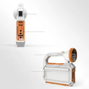 Solar Lantern Camping Multifunctional LED Searchlight, Orange