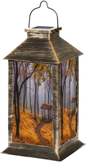 Solar Lantern Eco Path Outdoor Garden Hanging Lantern Waterproof Solar Powered Lighting Outside Table Lamp for Deck Yard Camping Patio Decor