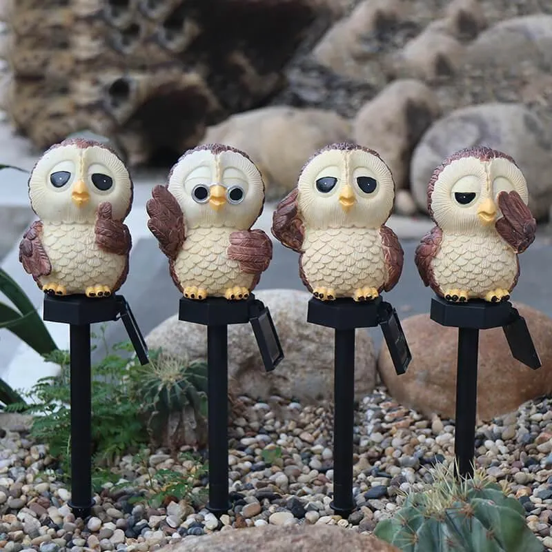 Solar Owl Lantern - Decorative Outdoor Light