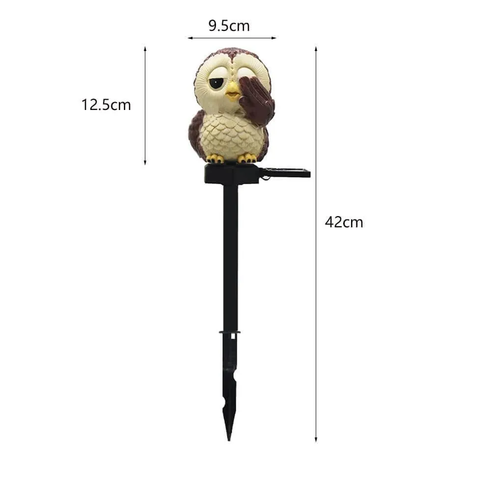 Solar Owl Lantern - Decorative Outdoor Light