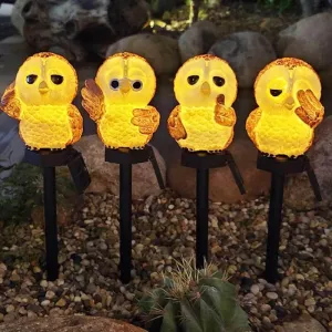 Solar Owl Lantern - Decorative Outdoor Light