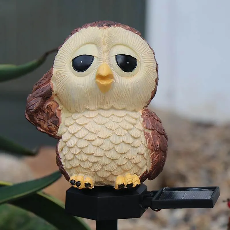Solar Owl Lantern - Decorative Outdoor Light