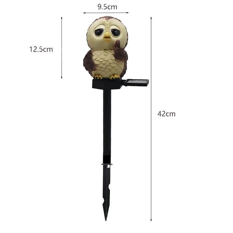 Solar Owl Lantern - Decorative Outdoor Light
