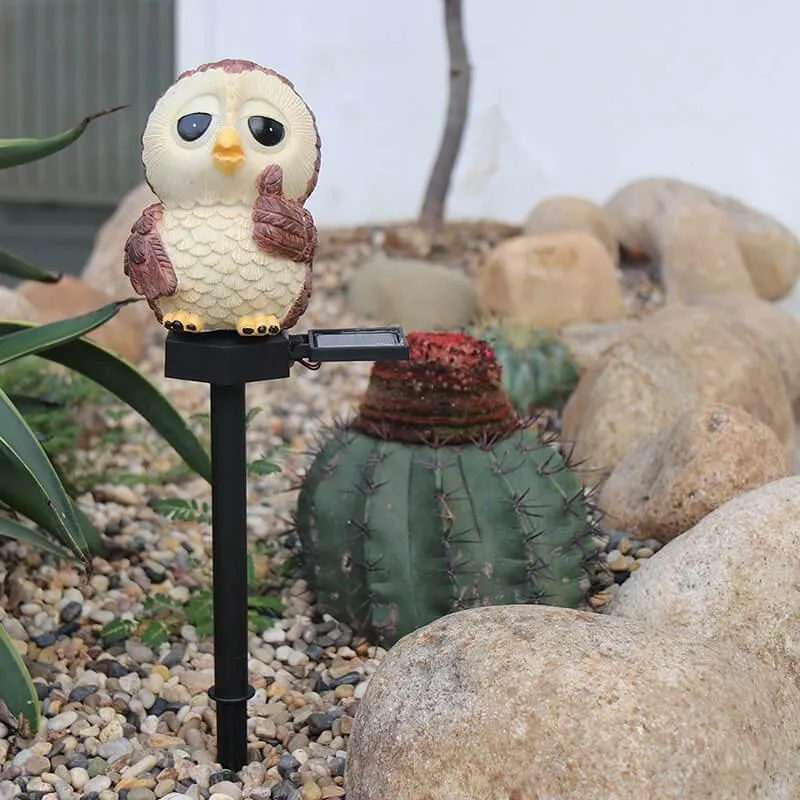Solar Owl Lantern - Decorative Outdoor Light