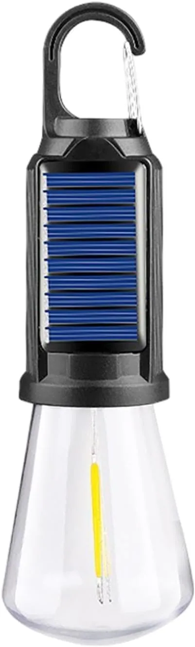 Solar Tent Lights, Tent Lights for Camping with Led, USB Camping Lantern Rechargeable, Camping Lanterns with Clip Hook, Outdoor Hanging Light Bulbs for Camping, Decorations and Flashlight (C-8pc)