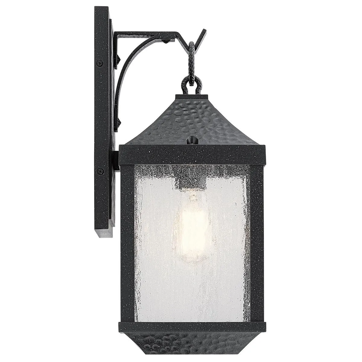Springfield 1 Light Medium Wall Lantern | Distressed Black
