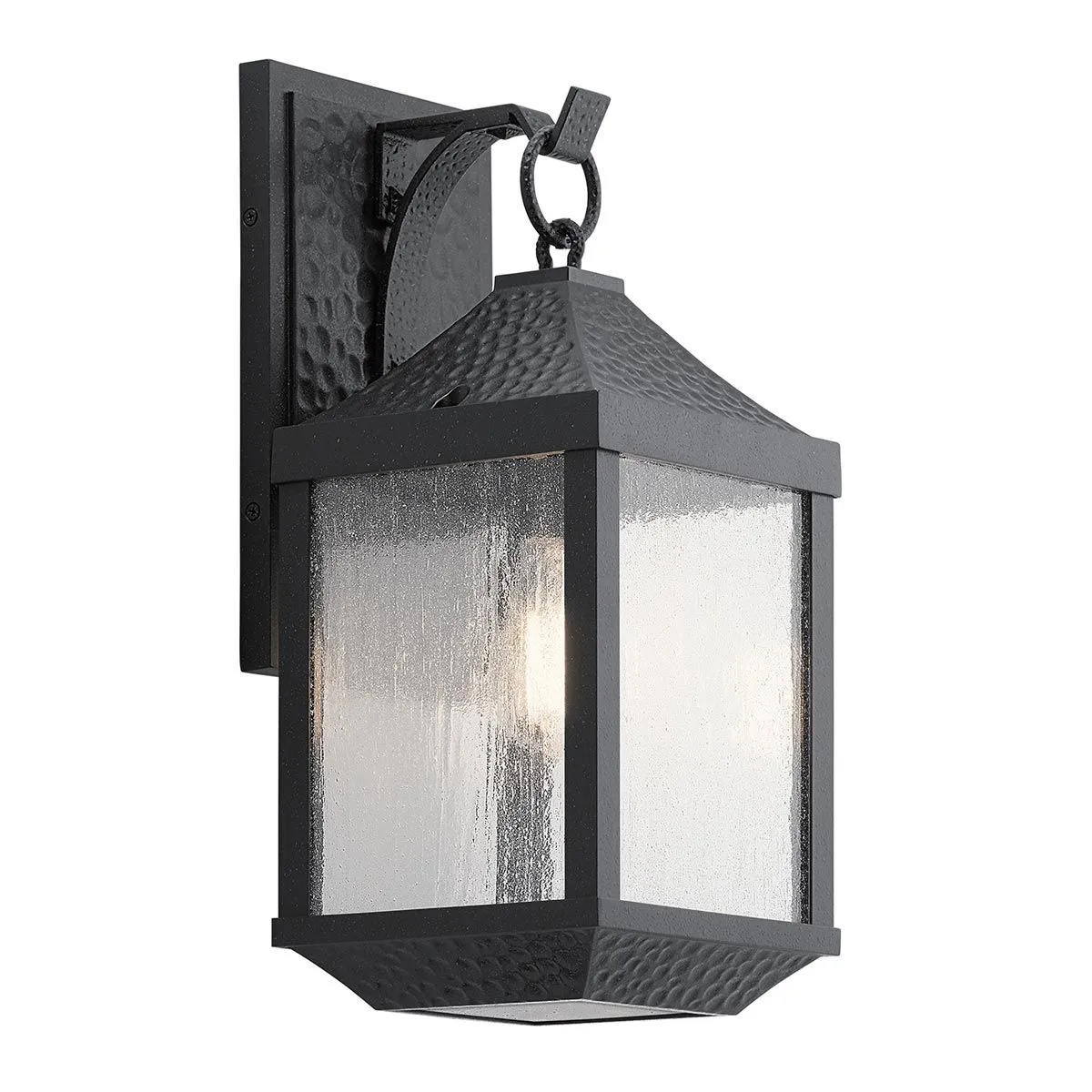 Springfield 1 Light Medium Wall Lantern | Distressed Black