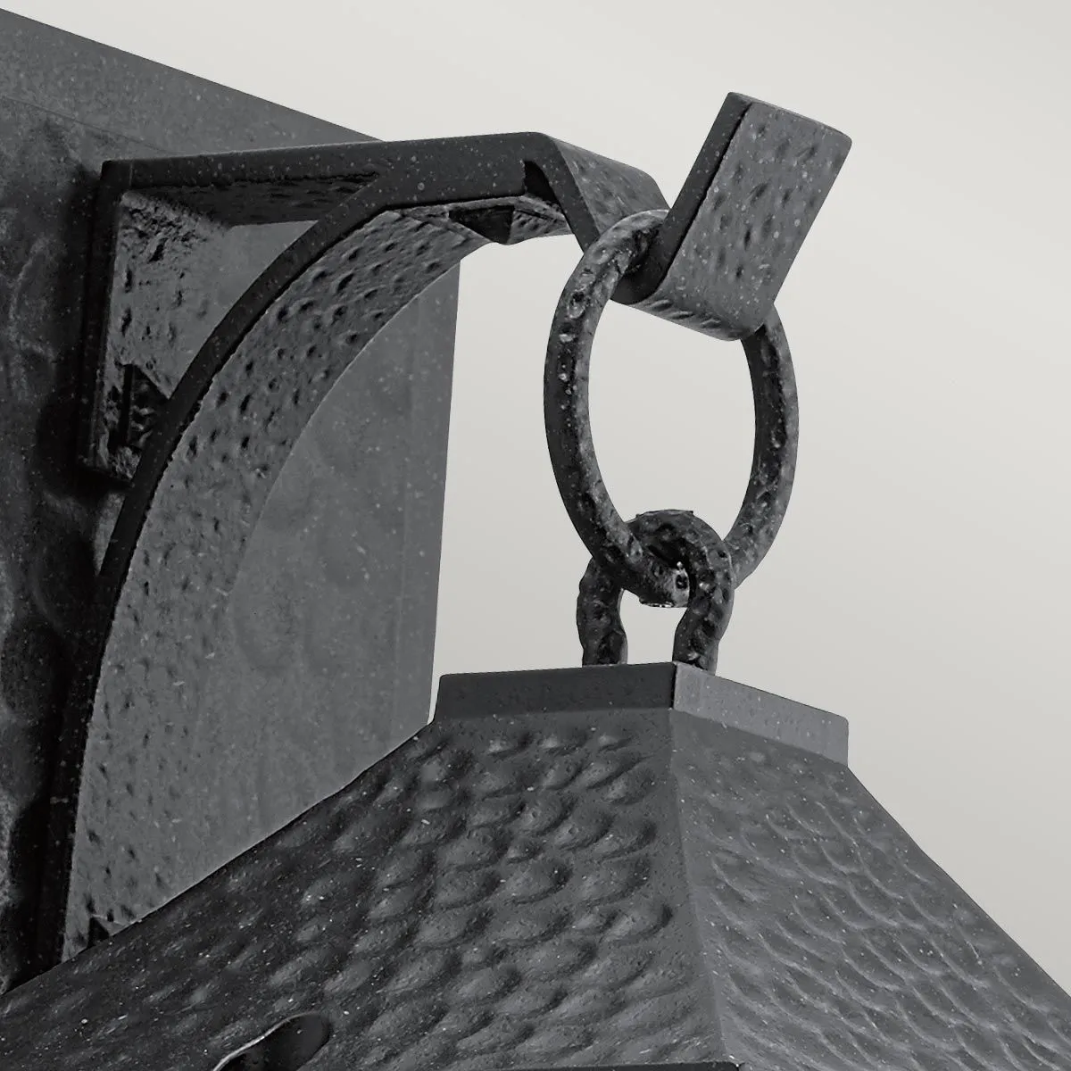 Springfield 1 Light Medium Wall Lantern | Distressed Black