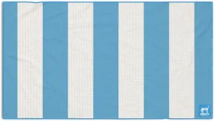 Sprints Mini Gym Towel with Carabeaner Clip | Quick Drying, Sweat Wicking, Absorbent Towel for Hand & Body | Pickleball, Racquetball, Running, Golf, Cycling (St. Tropez Jet Set)