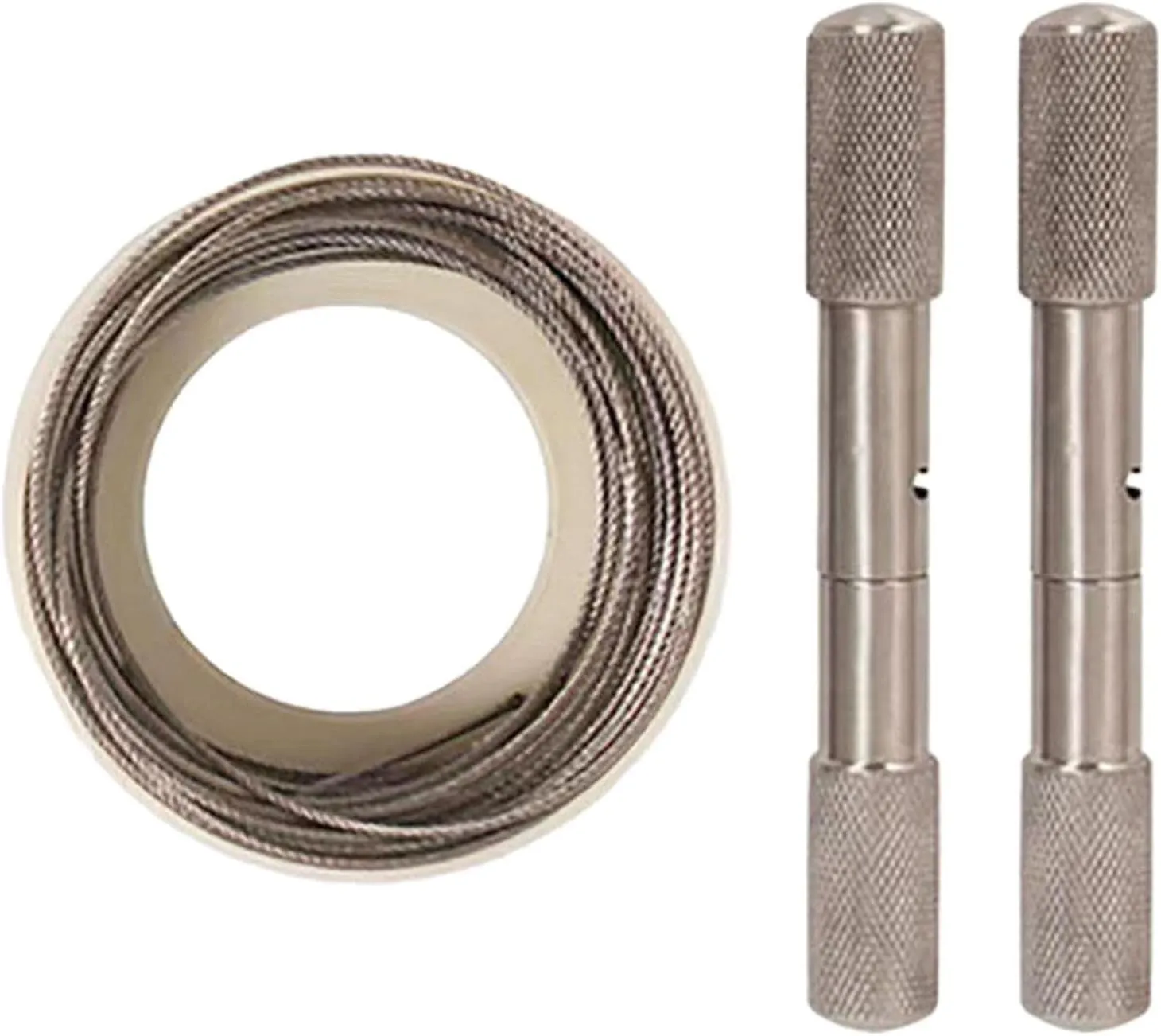 Stainless Steel Cable Saw Manual Camping Removal Compact Wire Saw with Handles for PVC Pipe Cutting Emergency Survival Tool