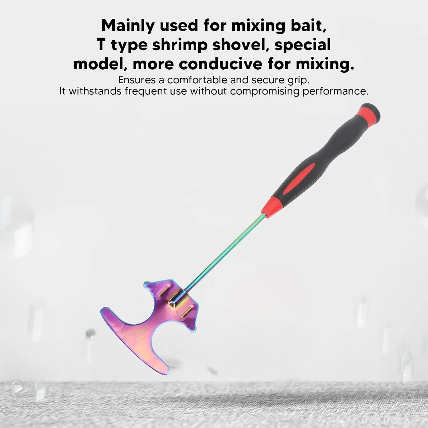 Stainless Steel Fishing Bait Shovel with Foldable Head, Shrimp Bait Scoop, for Sea and Rock Fishing