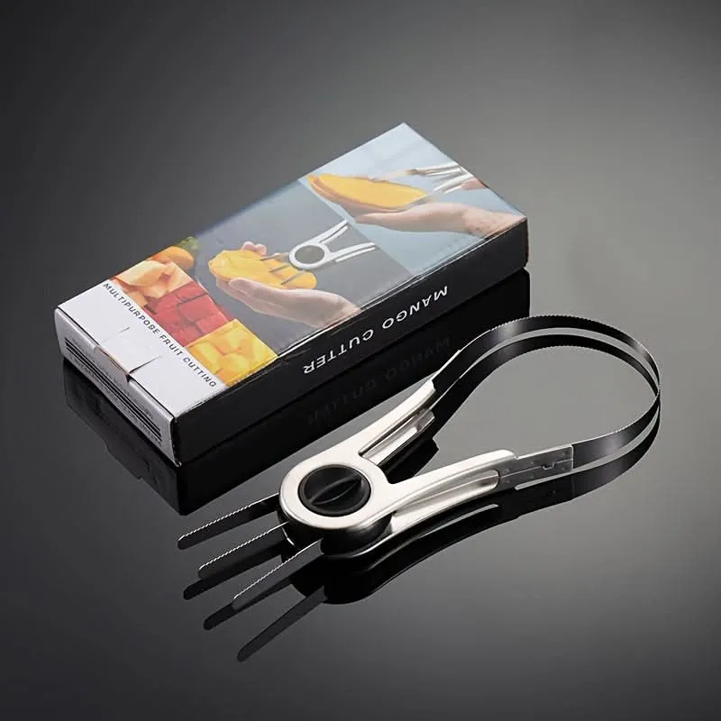 Stainless Steel Mango Cutter & Fruit Slicer – Practical Melon, Divider Peeler Knife