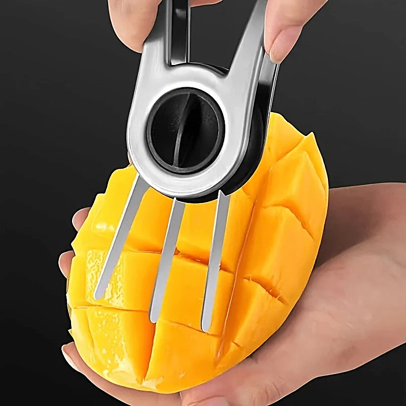 Stainless Steel Mango Cutter & Fruit Slicer – Practical Melon, Divider Peeler Knife