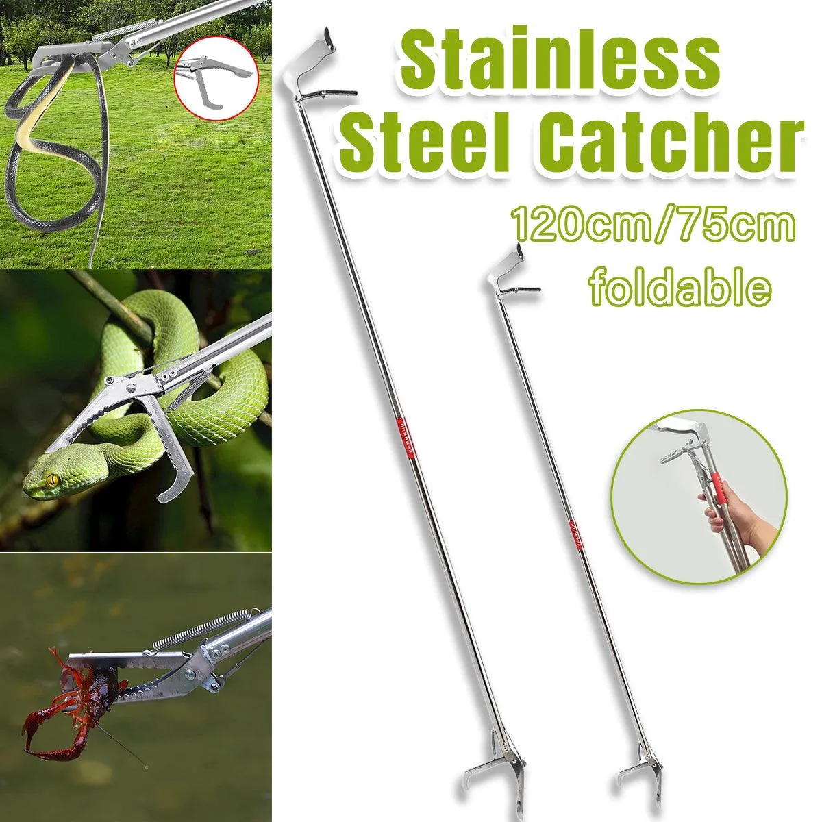 Stainless Steel Multi-Purpose Folding Eel Clip Anti Dislodgement Fishing Tool
