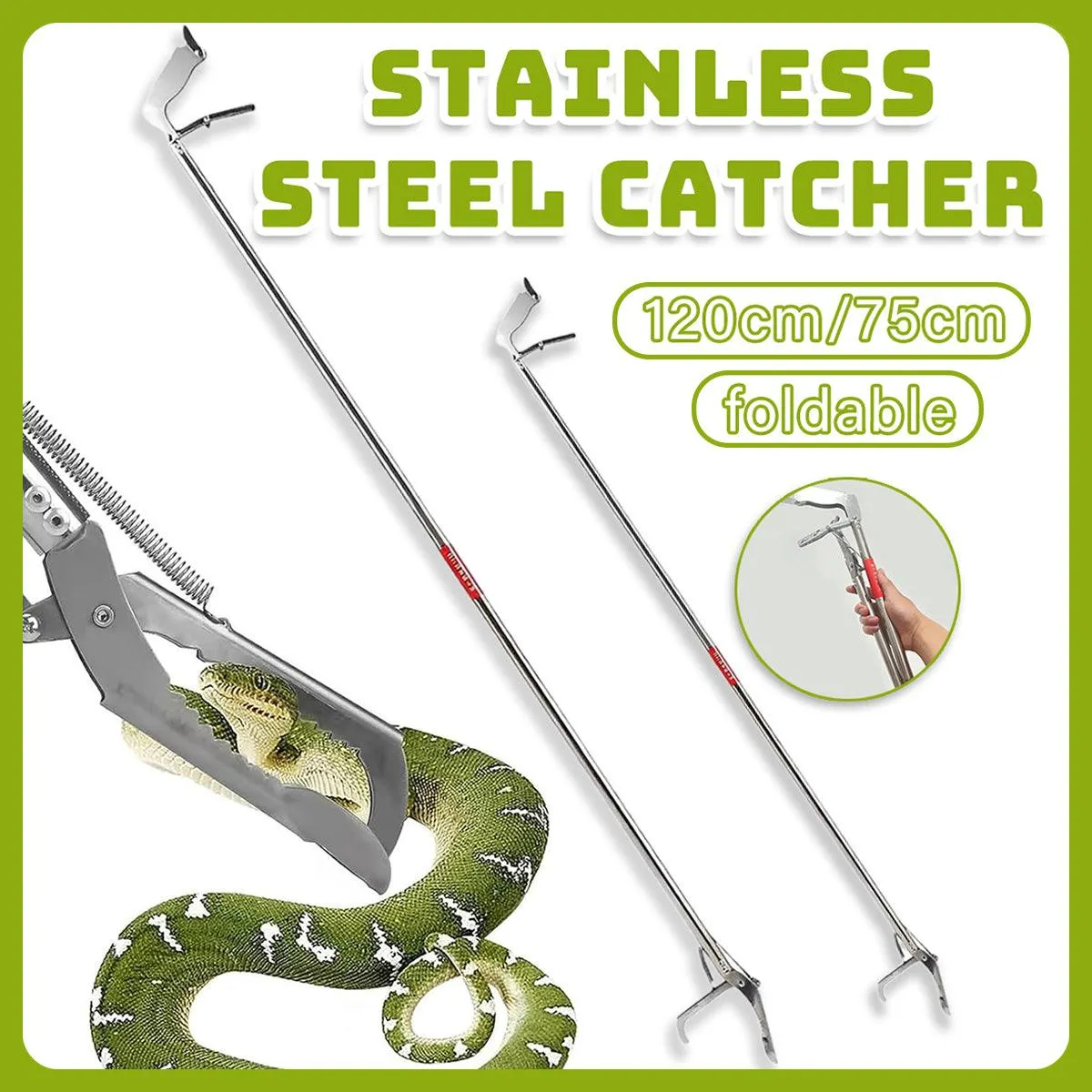 Stainless Steel Multi-Purpose Folding Eel Clip Anti Dislodgement Fishing Tool