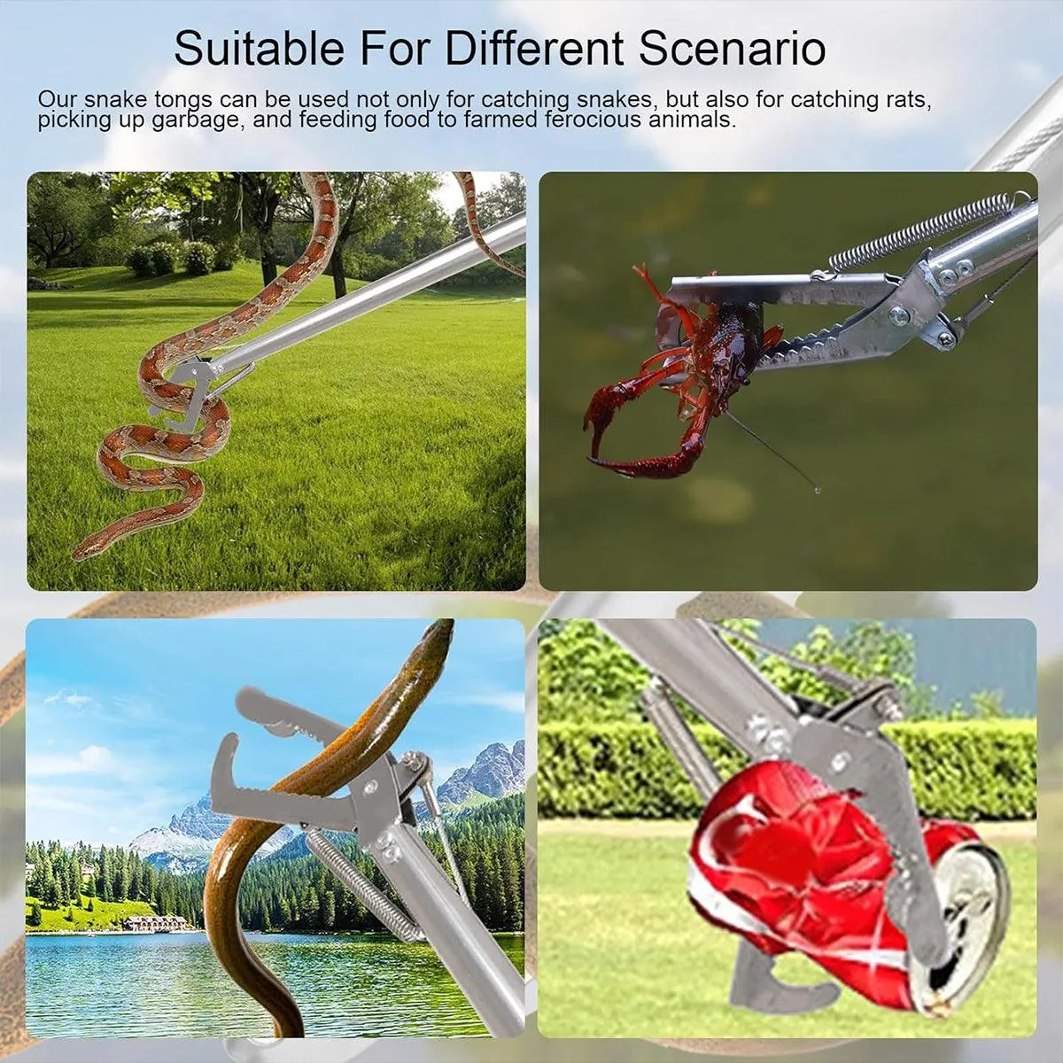 Stainless Steel Multi-Purpose Folding Eel Clip Anti Dislodgement Fishing Tool