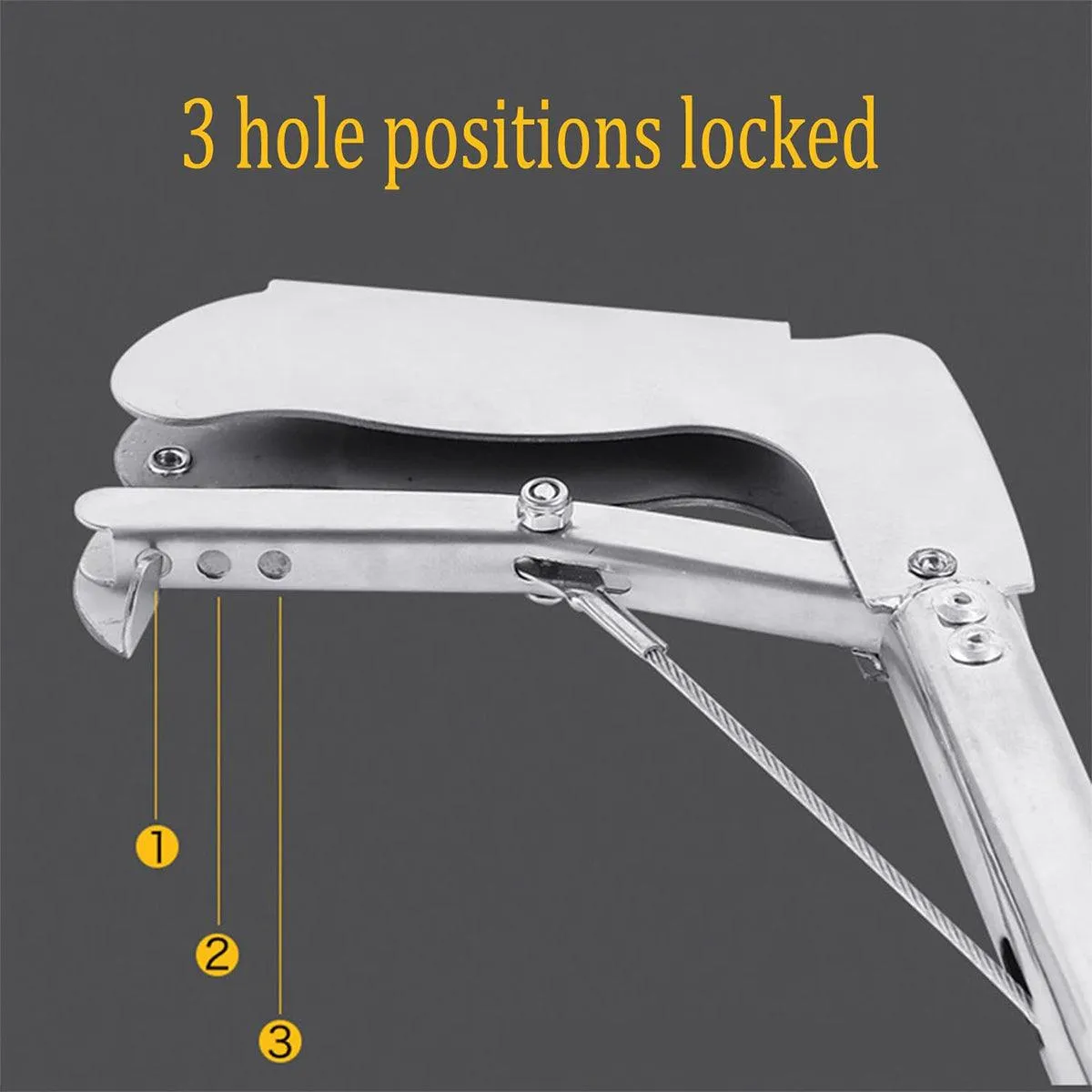 Stainless Steel Multi-Purpose Folding Eel Clip Anti Dislodgement Fishing Tool