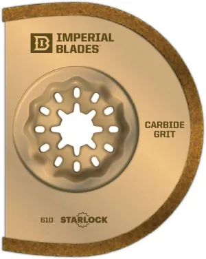 Starlock™ 3" Carbide Grit Segment Oscillating Multi-Tool Blade, 1PC (Fits: Bosch and Fein. Also fits non-Starlock multi-tools: Milwaukee, Ridgid, Makita, Rockwell and more)