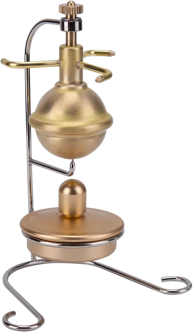 Steam Engine Model Mini Pure Copper Vertical Type Engine, Physics Science Experiment Engine Gift for Adults-2.7 x 3.9 x 5.2 in
