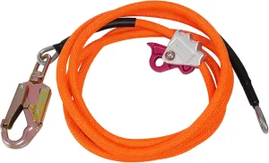 Steel Wire Core Flip Line Kit, 5/8 inch x 12 feet Wire Core Flipline with Triple Lock Carabiner and Steel Swivel Snap Wire Core Flipline System for Arborists Climbers Tree Climbers