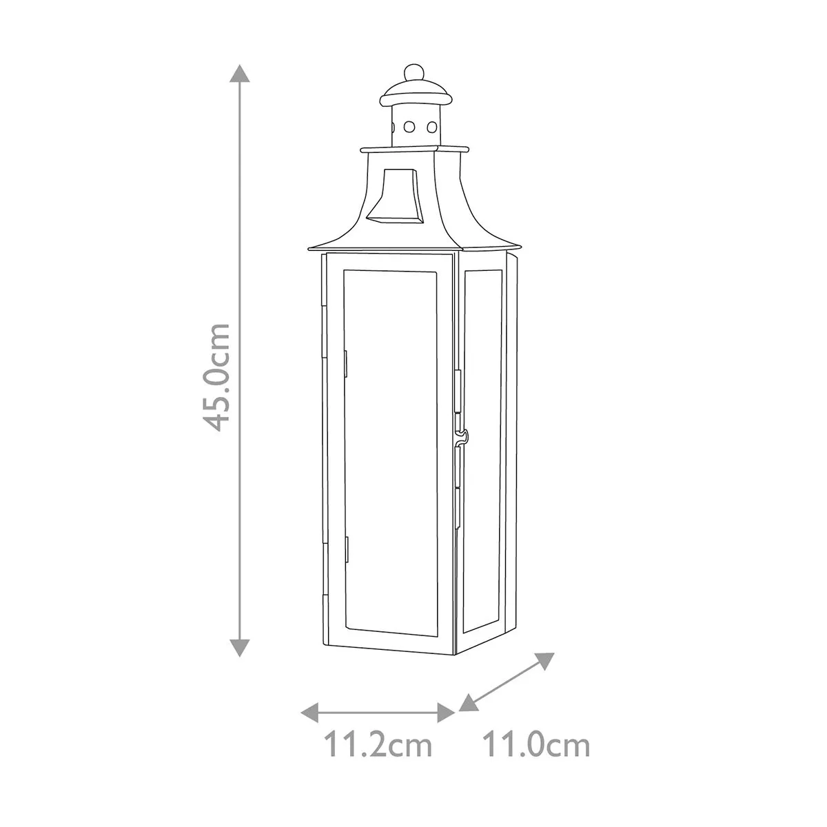 Stow 1 Light Wall Lantern | Old Bronze