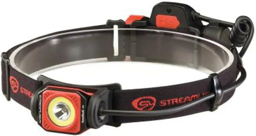 Streamlight 51063 Twin-Task USB Headlamp, black/Red, Clam Package