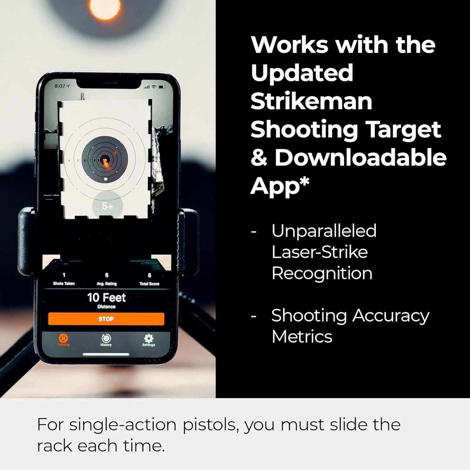 Strikeman Marksman Kit – Ultimate Dry-Fire Training Companion, All-in-One Solution Includes Carry Case, 3-Piece Target, Phone Mount w/Tripod & a Laser Cartridge