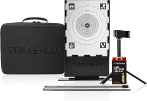 Strikeman Marksman Kit – Ultimate Dry-Fire Training Companion, All-in-One Solution Includes Carry Case, 3-Piece Target, Phone Mount w/Tripod & a Laser Cartridge