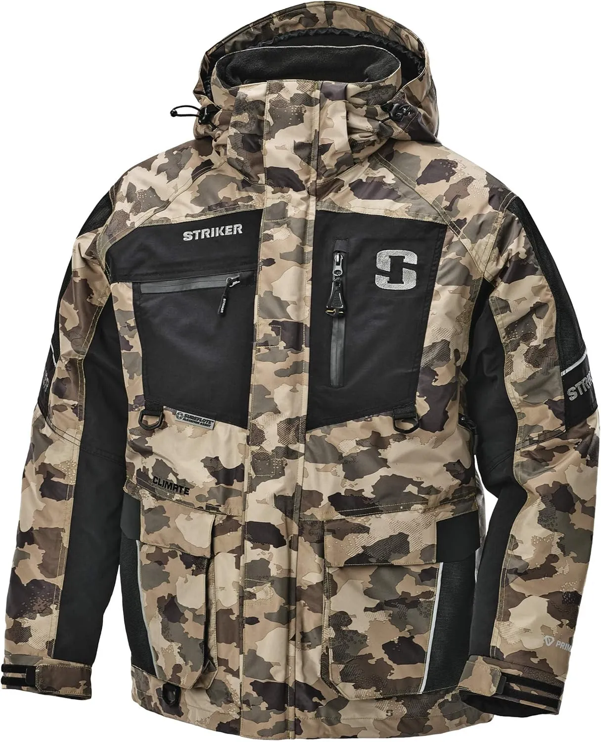 Striker Men’s Climate 3-in-1 Insulated, Waterproof Ice Fishing Jacket with Sureflote Flotation Technology