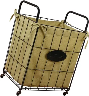 Sundries Container Moveable Storage Basket Iron Foldable Easy to Move Home Use