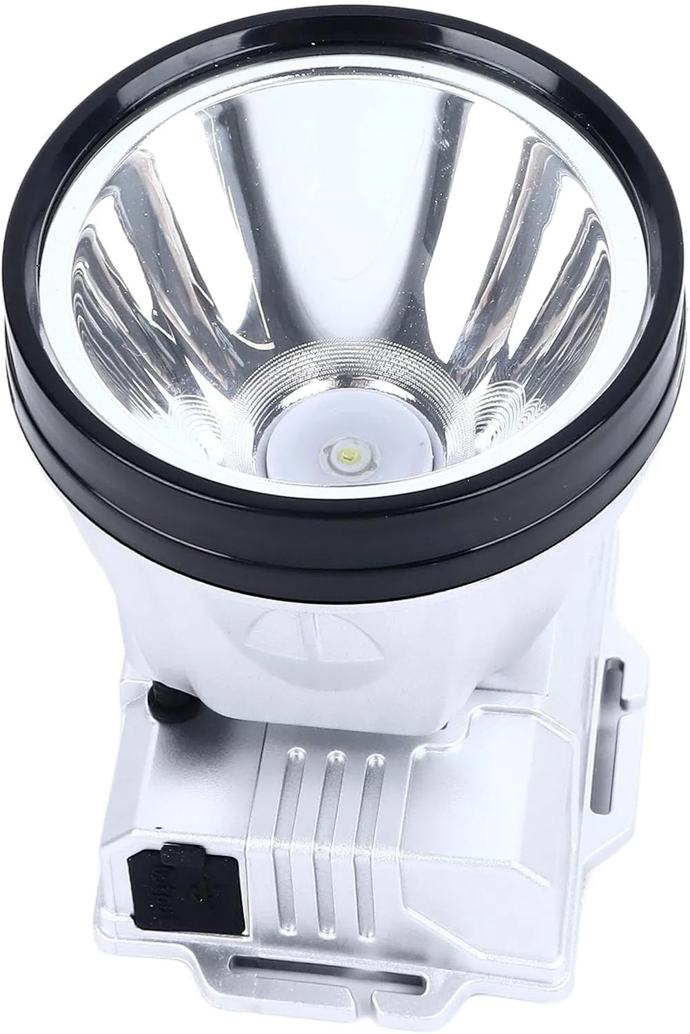 Super Bright Headlamp with Power Display 1600mAh Silver 2 Speed Dimming Rechargeable Portable Head Flashlight for Fishing White Light Dazzling That Clearl Super Bright (White Lighting)